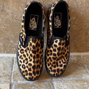 Vans leopard print men’s 6.5 women’s 8